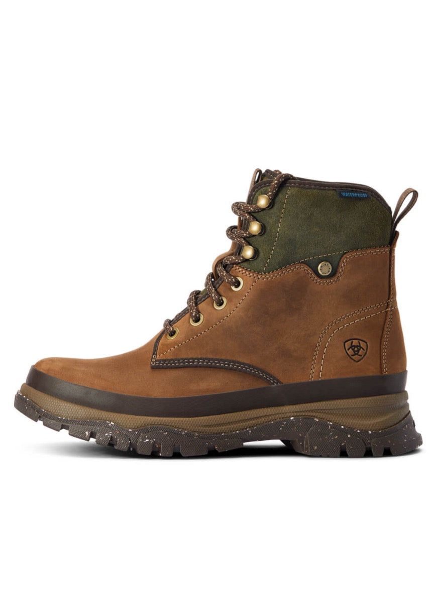 Ariat Womens Moresby Waterproof Boot - Oily Distressed Brown