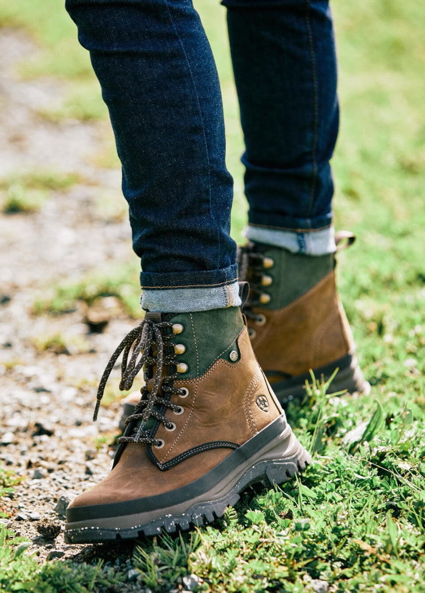 Ariat Womens Moresby Waterproof Boot - Oily Distressed Brown