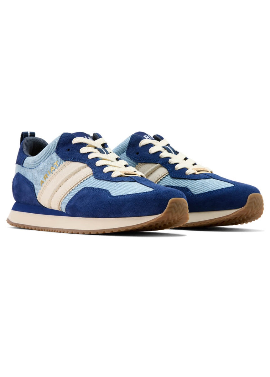 Ariat Women's Ranch Runner Trainer - Light Denim/Blue Depths