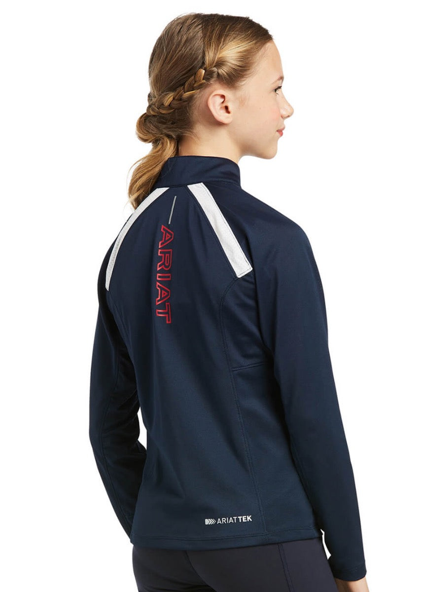 Ariat Kids Sunstopper 2.0 1/4 Zip Baselayer - Team