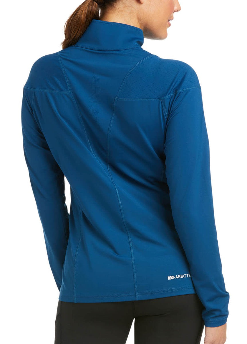 Ariat Auburn 1/4 Zip Baselayer - Blue Opal