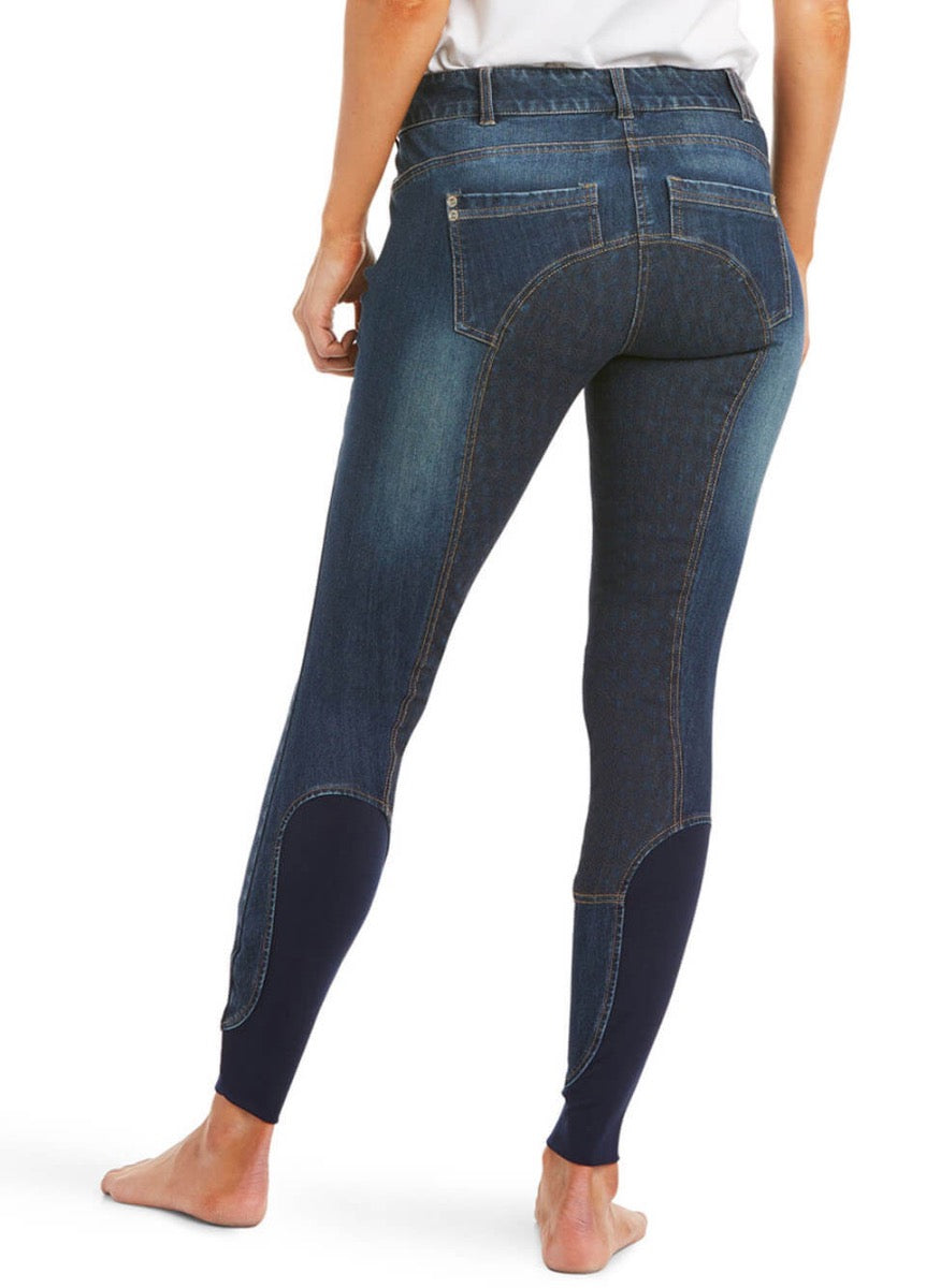 Ariat Halo Denim Full Seat Breech - Marine