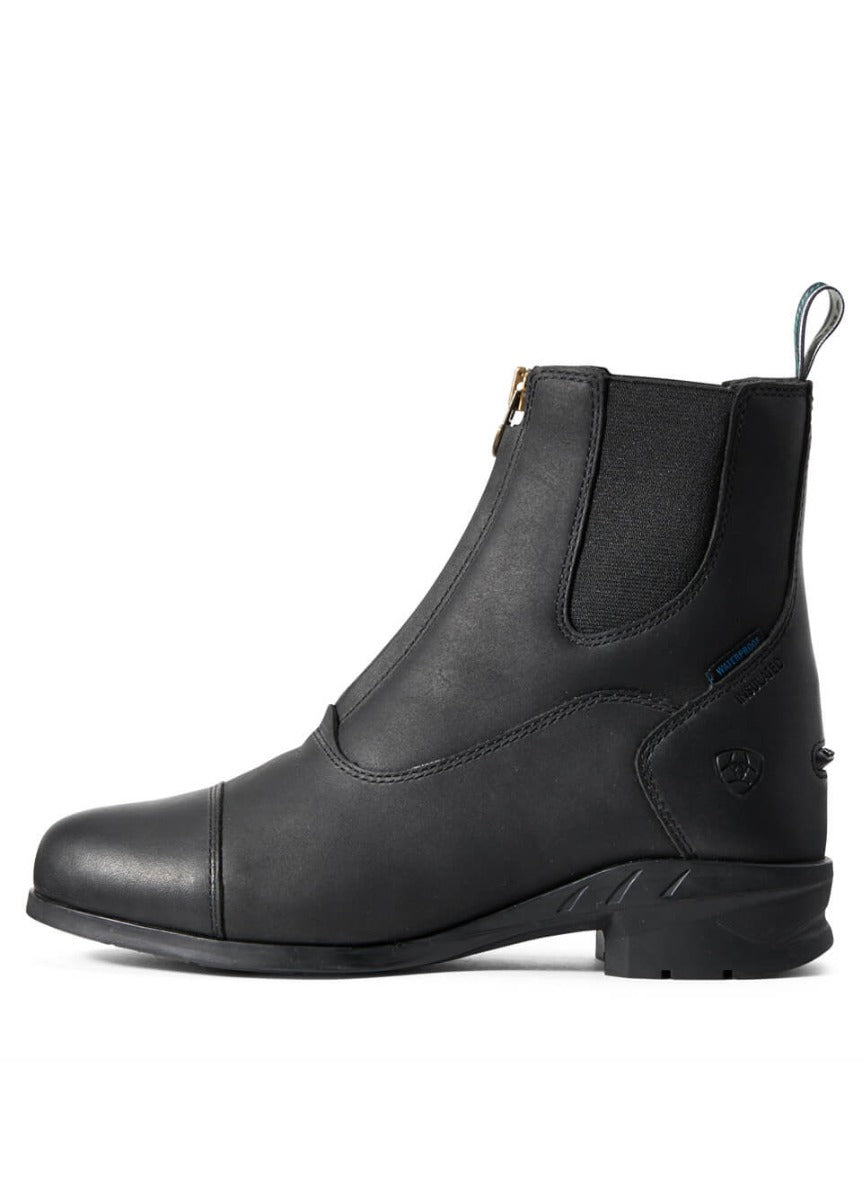 Ariat Womens Heritage lV  Insulated H20 Zip Boots - Black