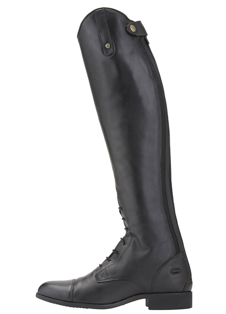 Ariat Mens Heritage Contour Field Zip Tall Riding Boot - Black