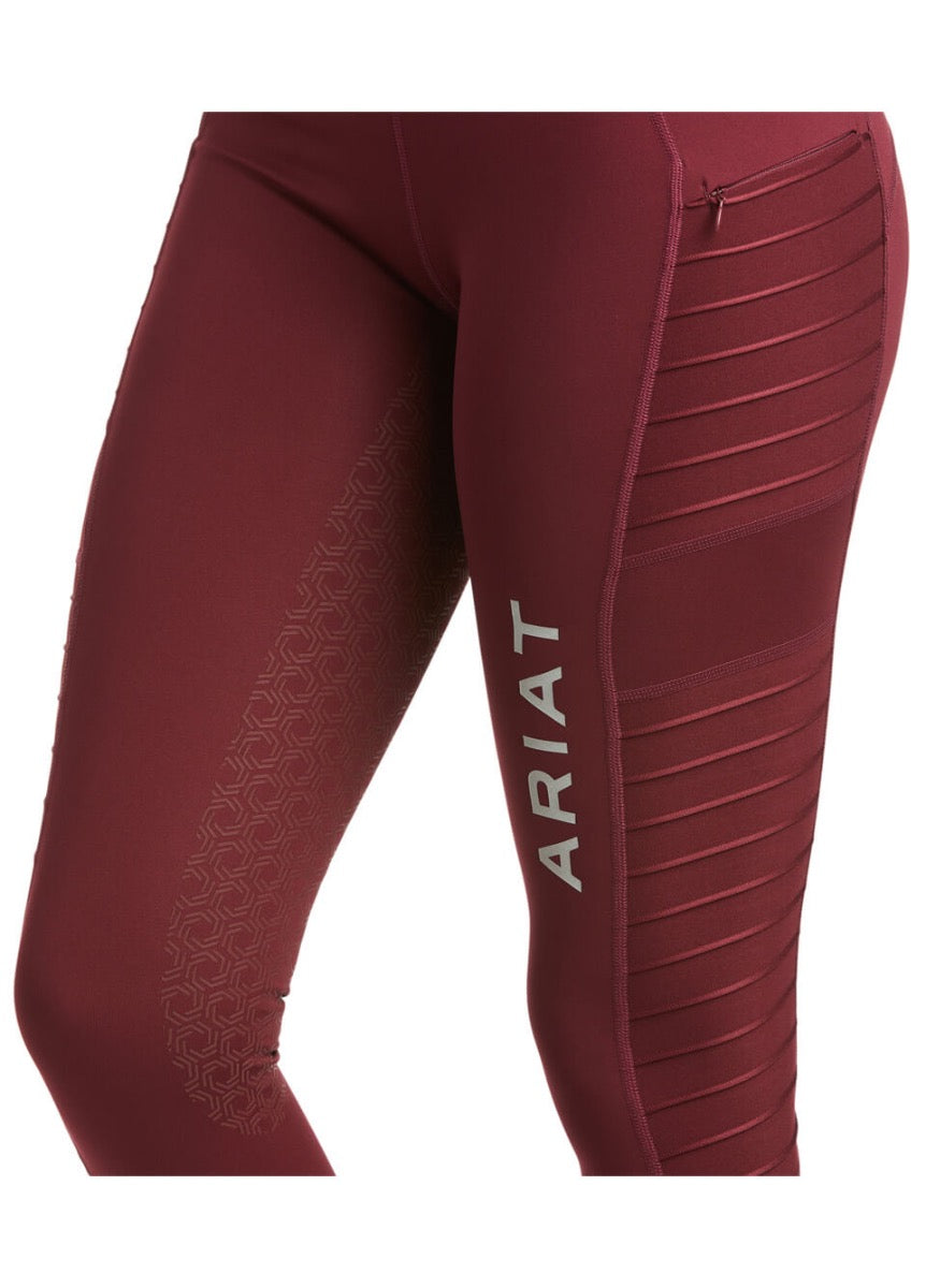 Ariat EOS Moto Full Seat Tights - Windsor Wine