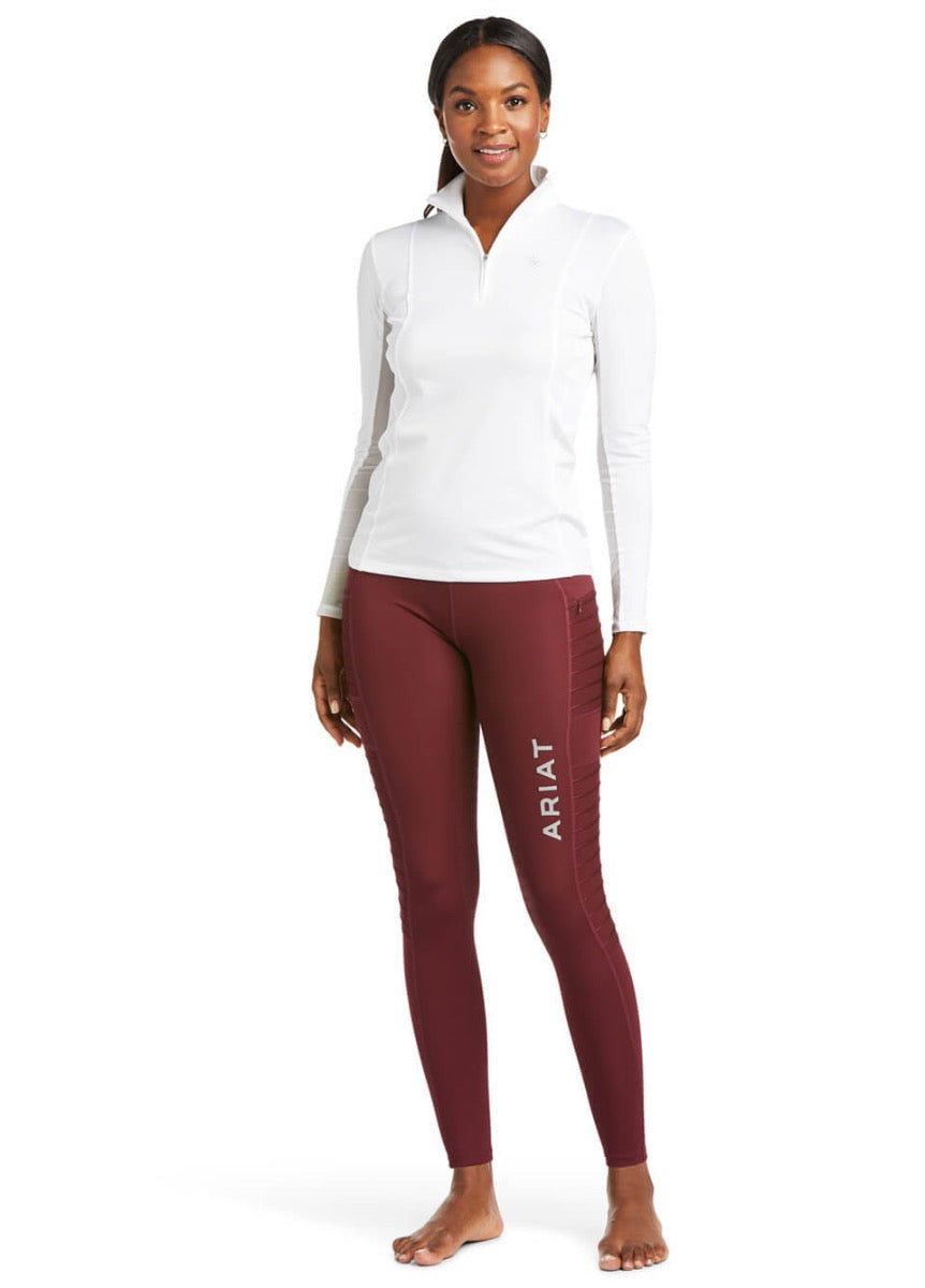 Ariat EOS Moto Full Seat Tights - Windsor Wine