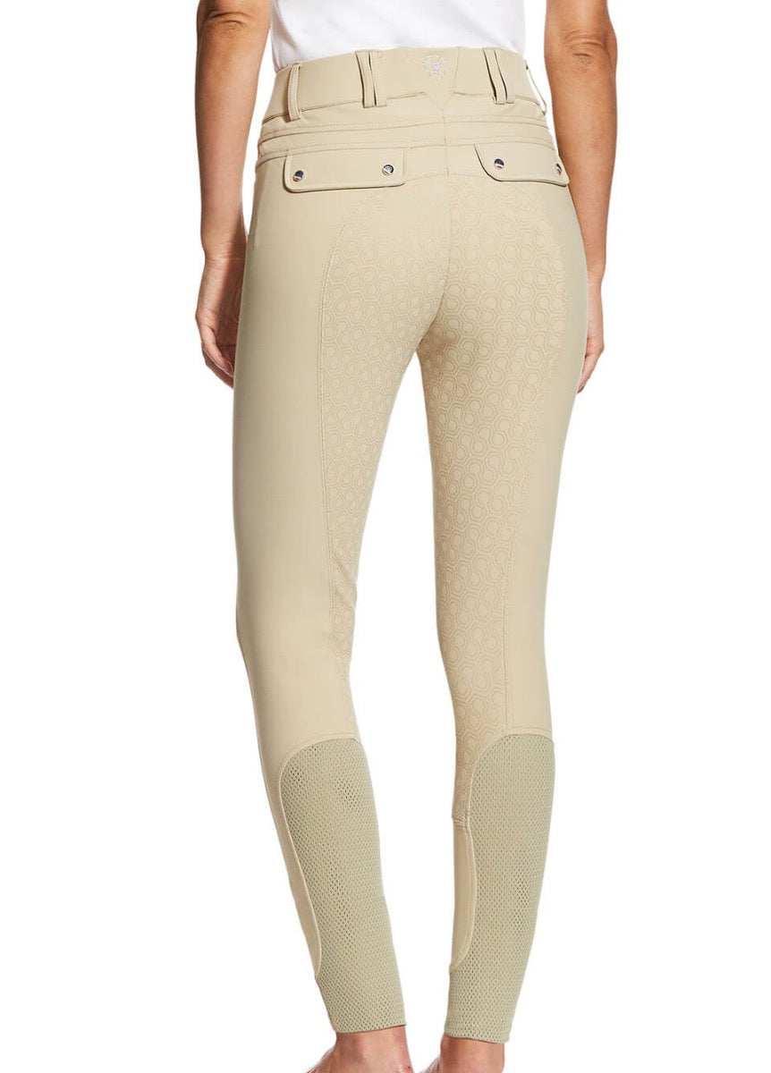 Ariat Womens Tri Factor Full Seat Riding Breeches - Tan
