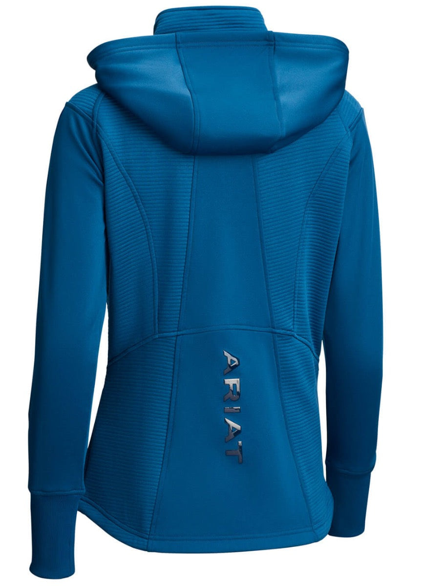 Ariat Wilde Full Zip Sweatshirt - Blue Opal