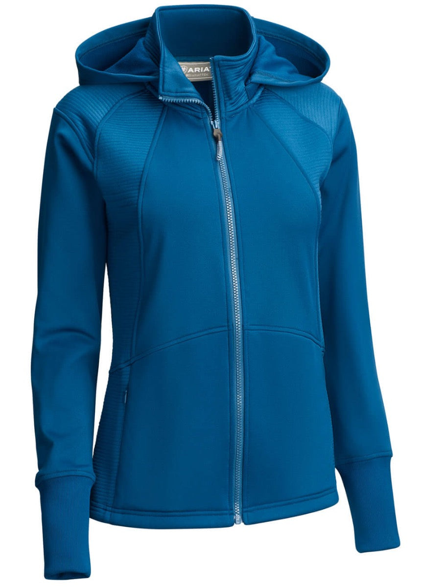 Ariat Wilde Full Zip Sweatshirt - Blue Opal