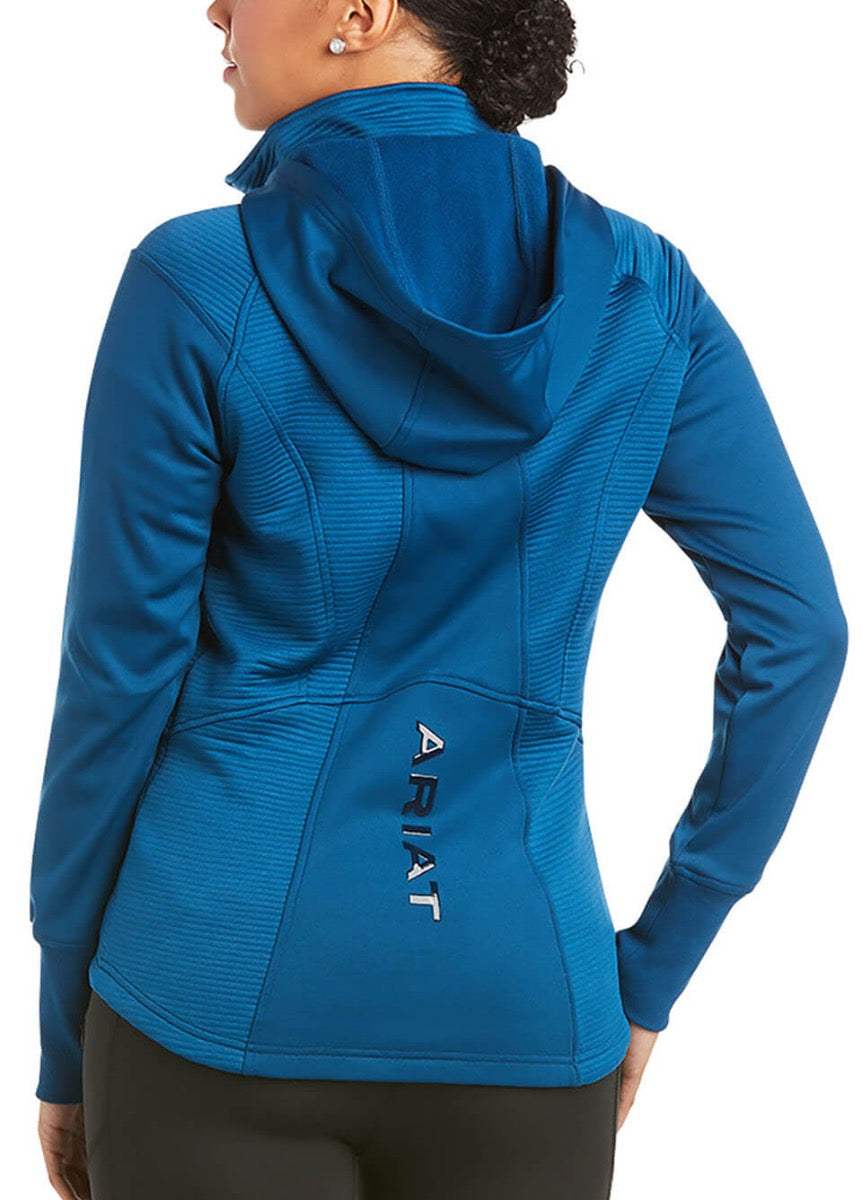 Ariat Wilde Full Zip Sweatshirt - Blue Opal