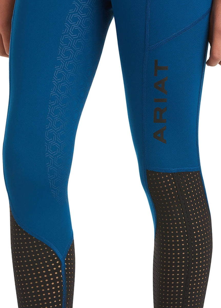 Ariat Kids EOS Full Seat Tights - Blue Opal