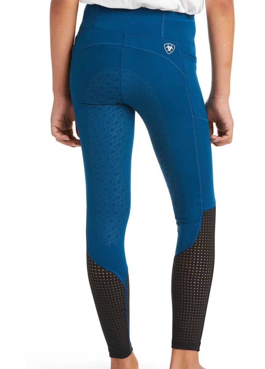 Ariat Kids EOS Full Seat Tights - Blue Opal