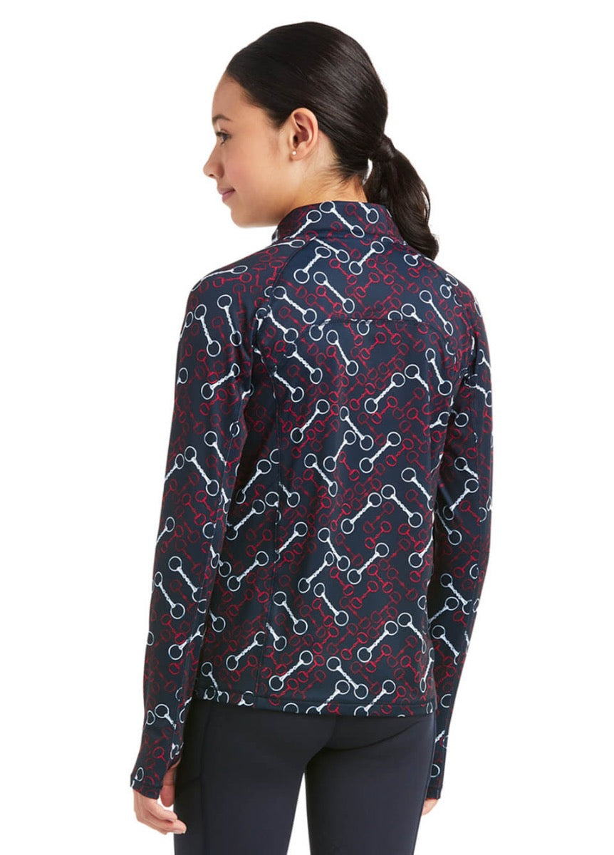 Ariat Kids Lowell 2.0 1/4 Zip Baselayer - Team Print