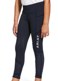 Ariat Kids EOS Full Seat Tights - Navy