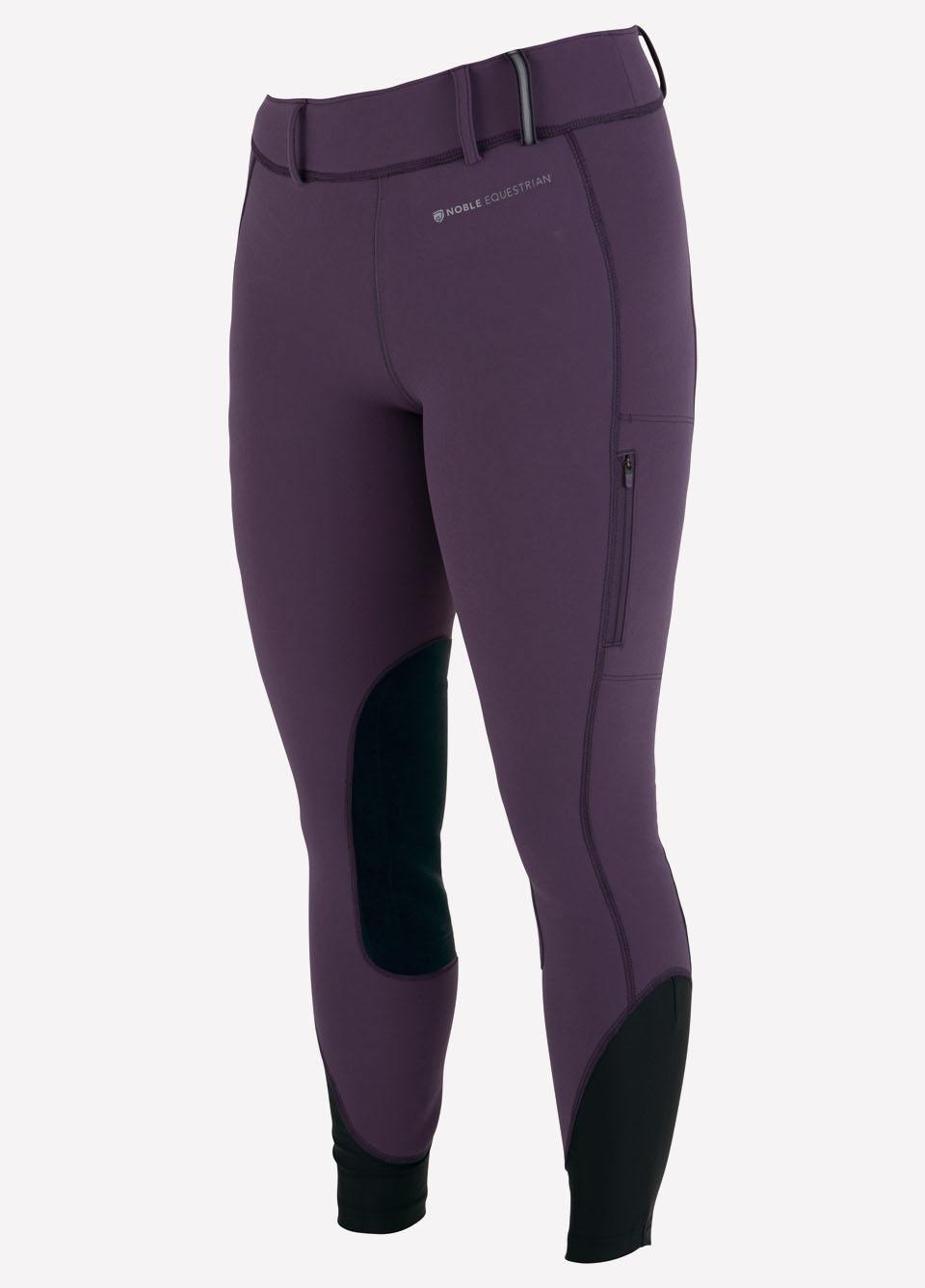 Noble Ladies Balance Softshell Riding Tights - Grape Royale