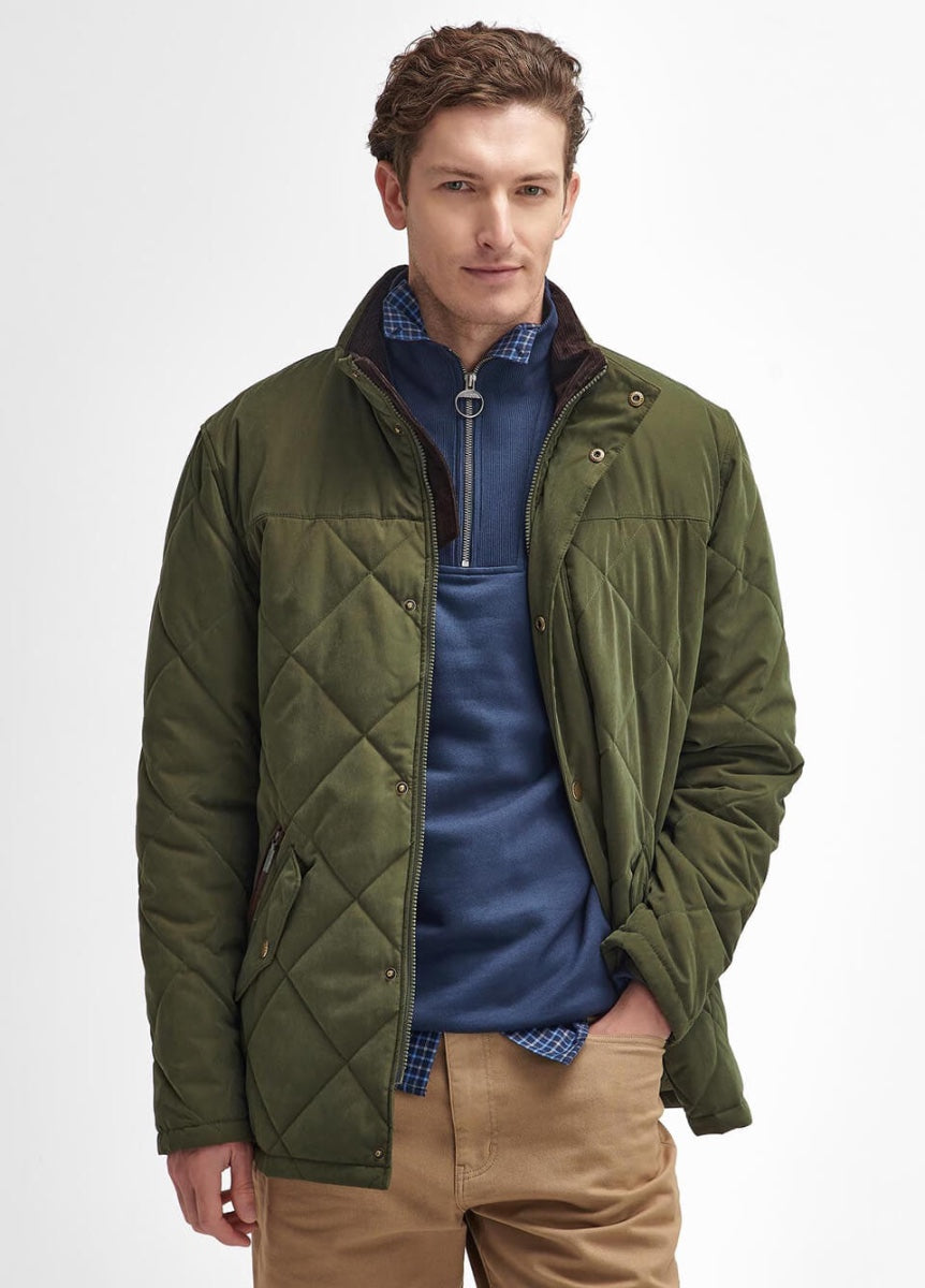Barbour Elter Quilted Jacket - Olive