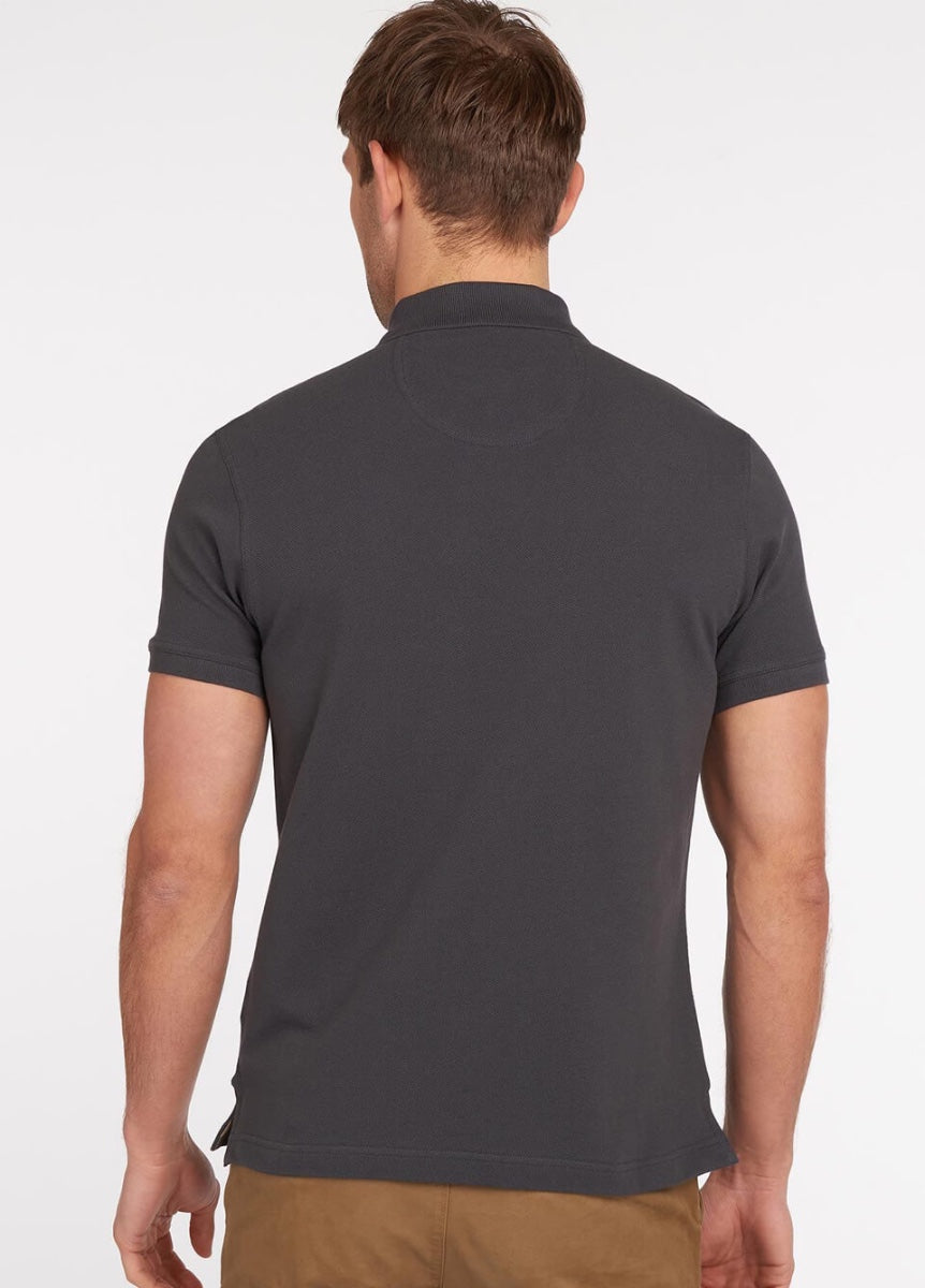 Barbour Tartan Pique Polo Shirt - Navy/Dress