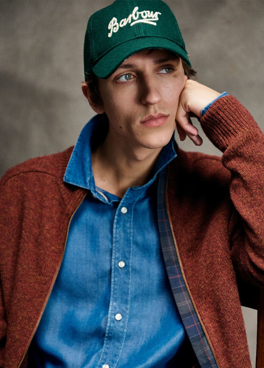 Barbour Mens Bowery Cap - Forest