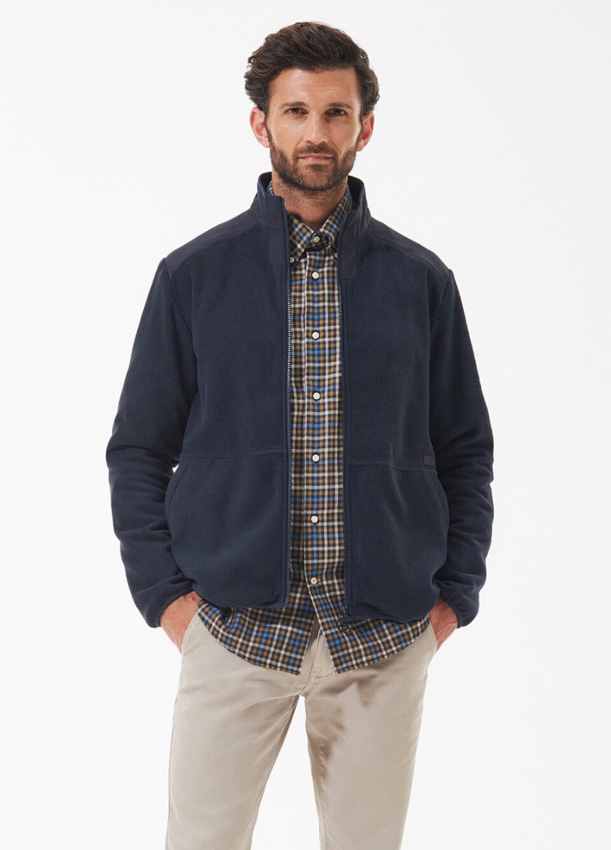 Barbour Mens Country Fleece Jacket - Navy