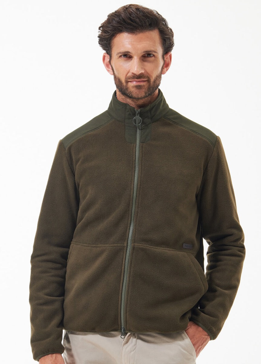 Barbour Mens Country Fleece Jacket - Olive