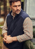 Barbour Mens Country Fleece Gilet - Navy