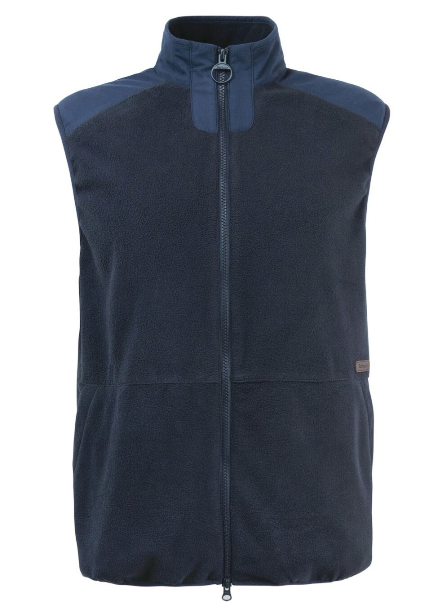 Barbour Mens Country Fleece Gilet - Navy