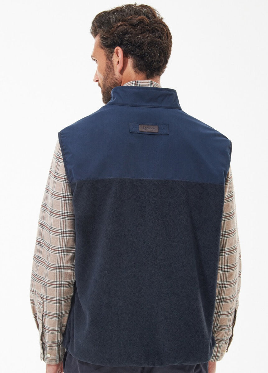 Barbour Mens Country Fleece Gilet - Navy
