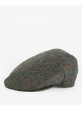 Barbour Crieff Flat Cap - Olive/Red