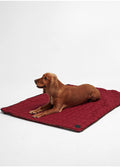 Barbour Dog Bone Quilted Blanket - Cranberry