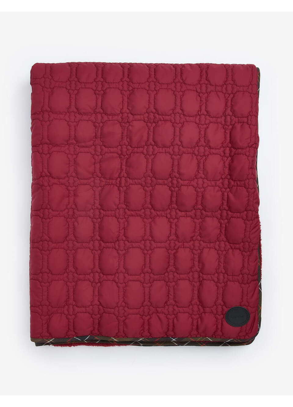 Barbour Dog Bone Quilted Blanket - Cranberry