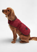 Barbour Dog Bone Quilt Dog Coat - Cranberry