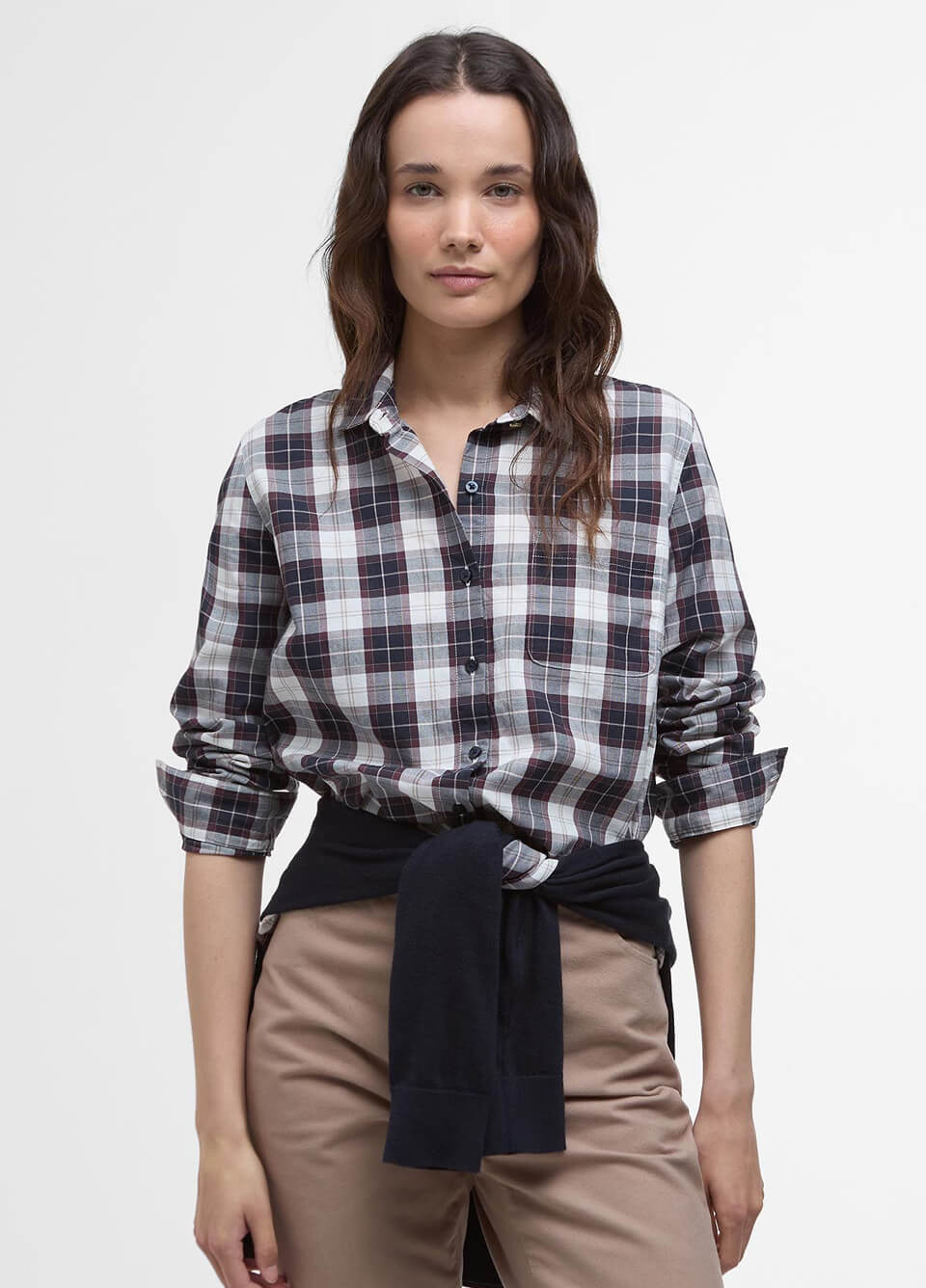 Barbour Edda Shirt - Gardenia Tartan