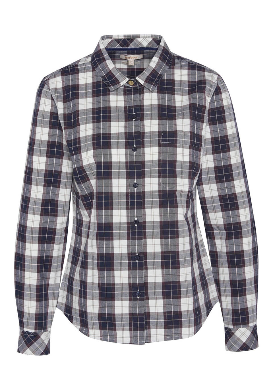 Barbour Edda Shirt - Gardenia Tartan