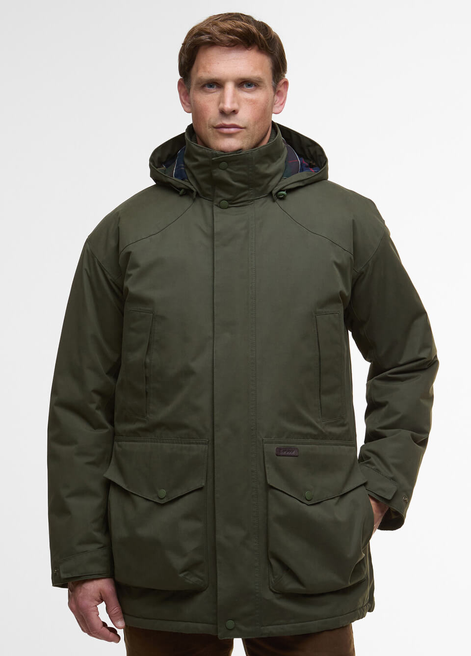 Barbour Farlam Waterproof Jacket - Olive