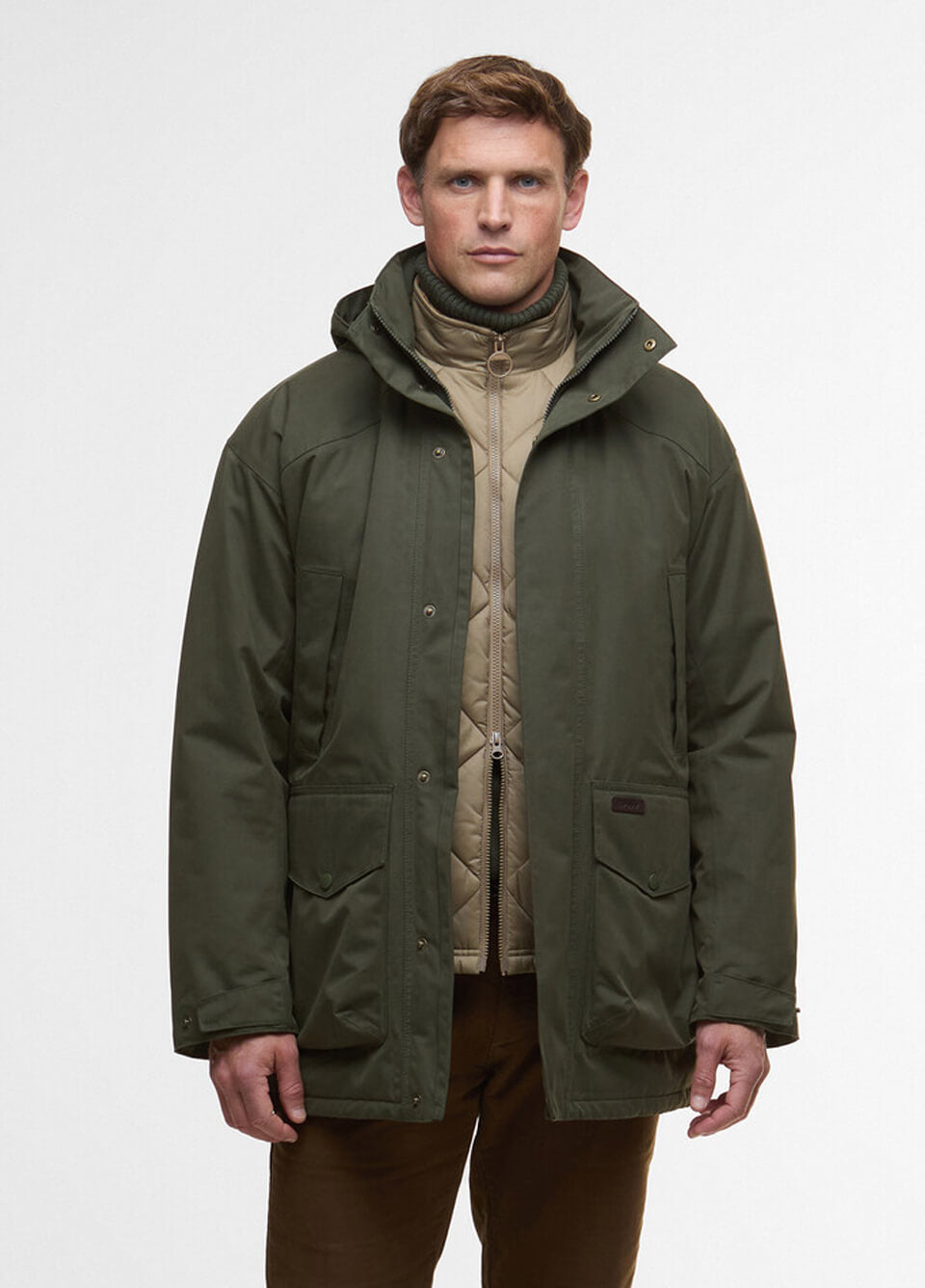 Barbour Farlam Waterproof Jacket - Olive
