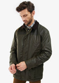 Barbour Mens Findon Wax Jacket - Olive