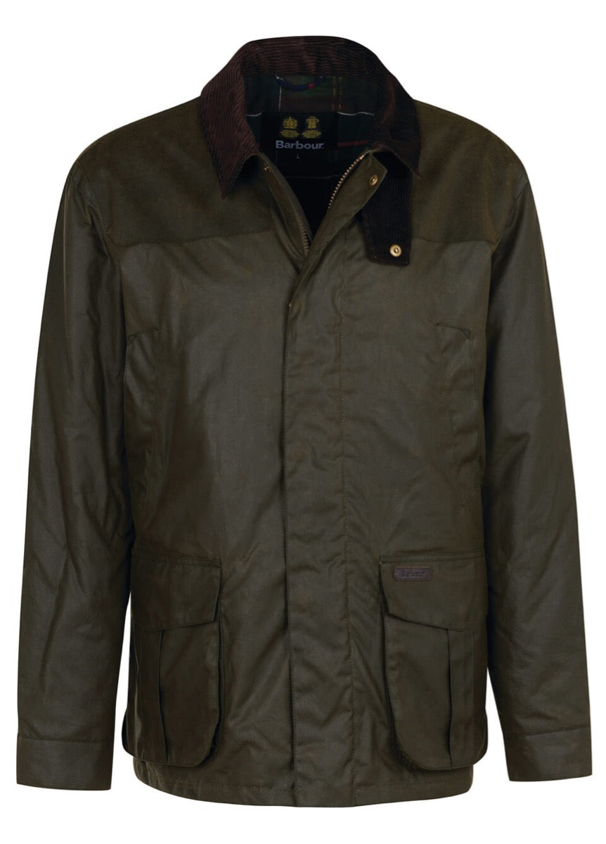 Barbour Mens Findon Wax Jacket - Olive