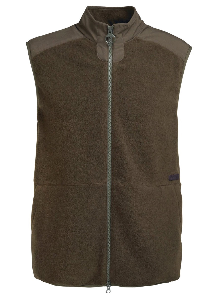 Barbour Mens Country Fleece Gilet - Olive