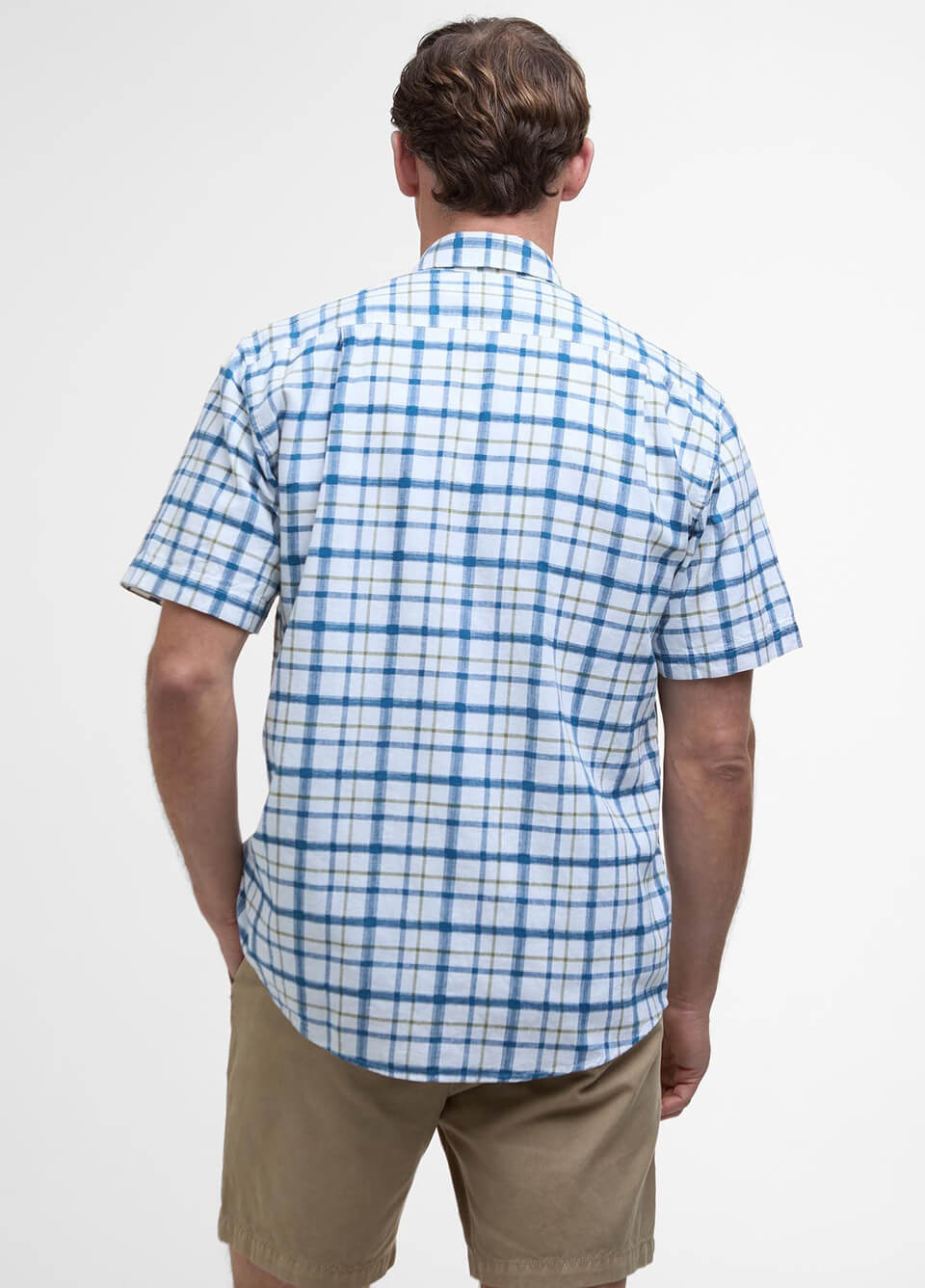 Barbour Mens Glover Short Sleeved Shirt - Navy