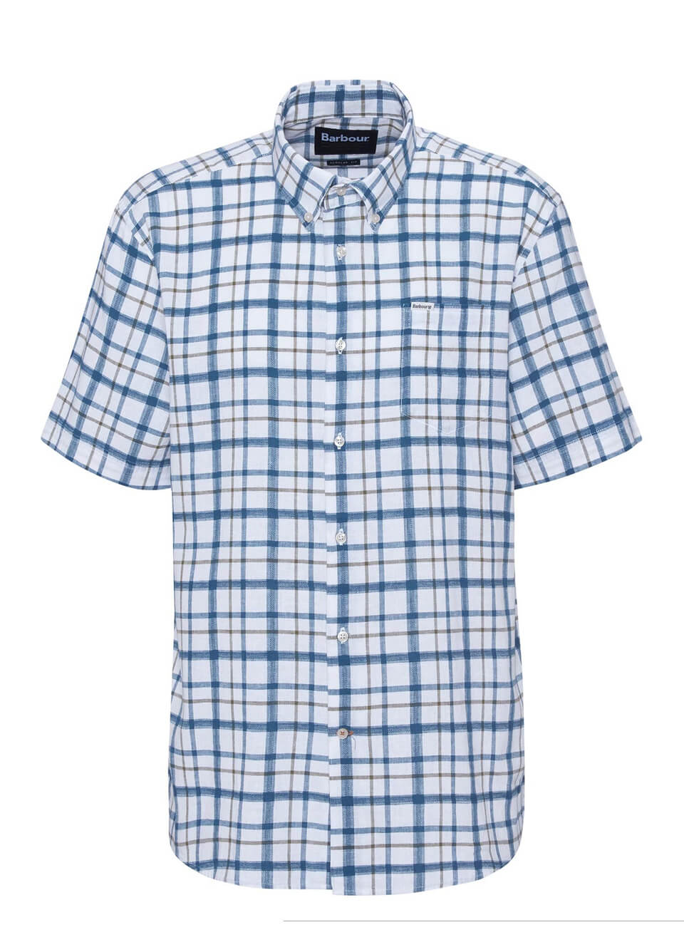 Barbour Mens Glover Short Sleeved Shirt - Navy