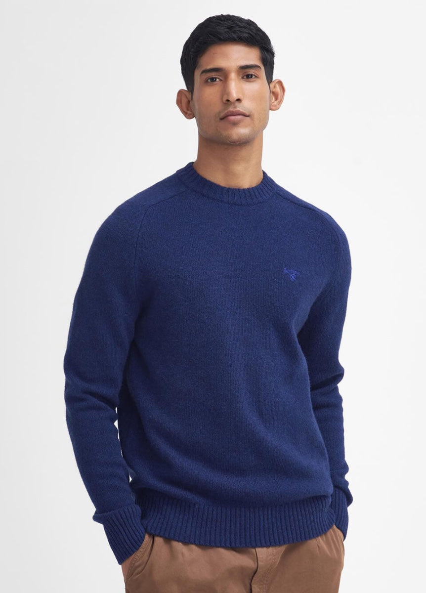 Barbour Grangetown Crew Neck Jumper - Inky Blue