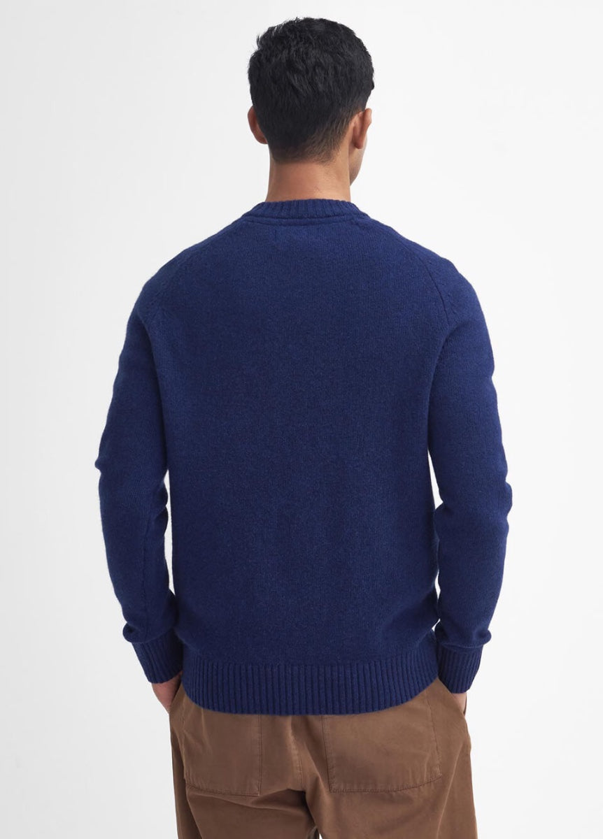 Barbour Grangetown Crew Neck Jumper - Inky Blue