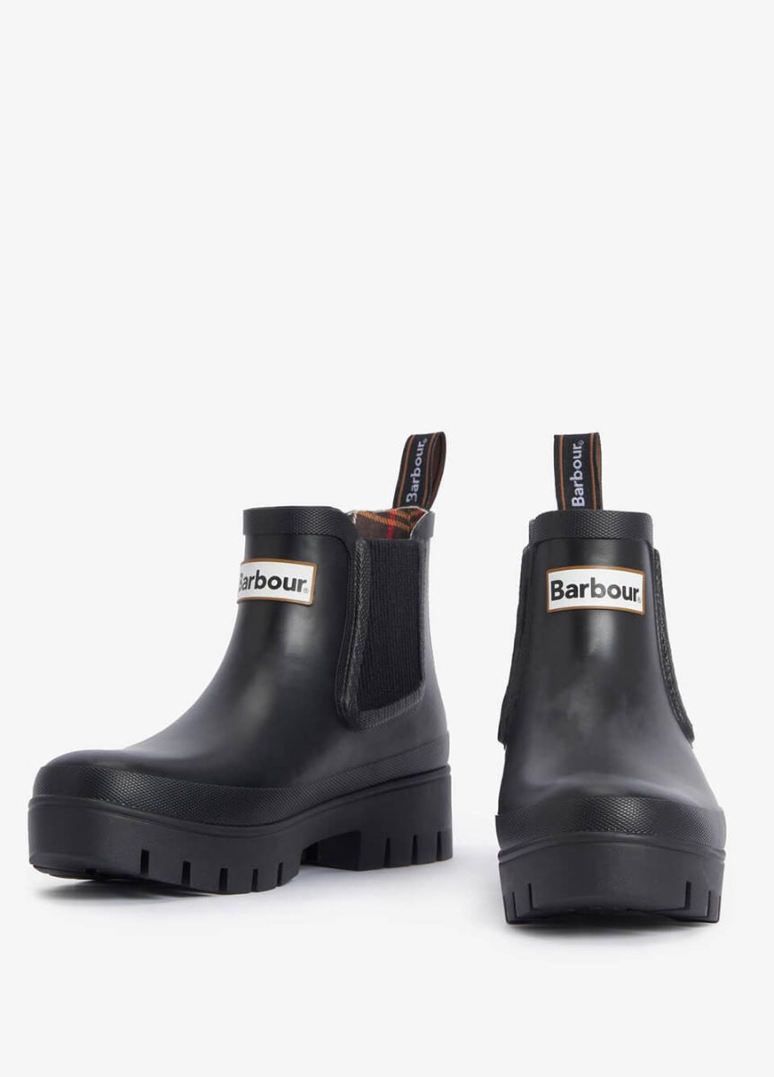 Barbour Halton Chelsea Rubber Boots - Black