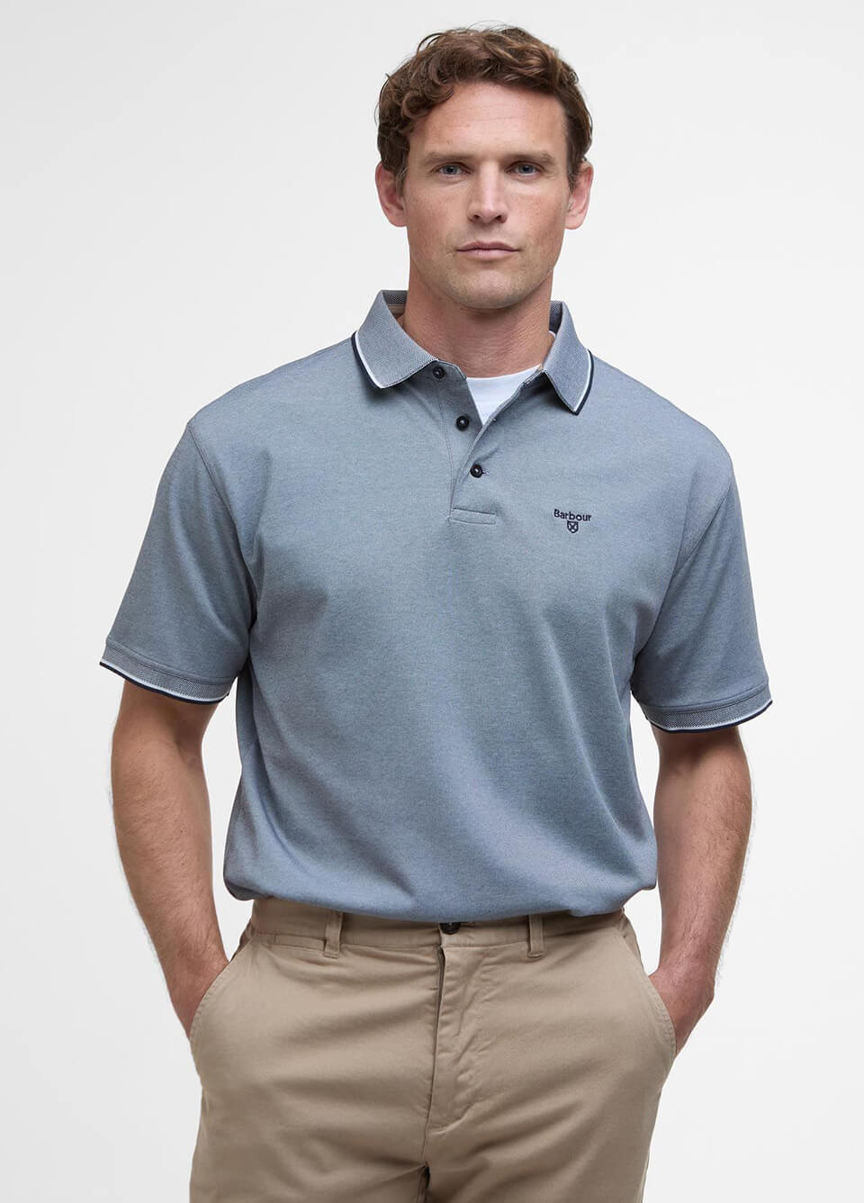 Barbour Mens Hart Polo Shirt - Navy