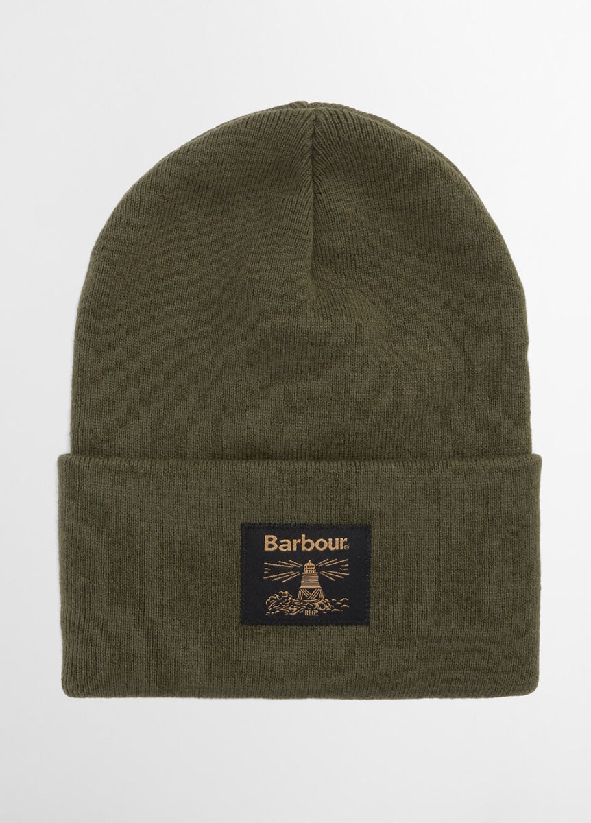 Barbour Mens Harton Beanie - Deep Olive