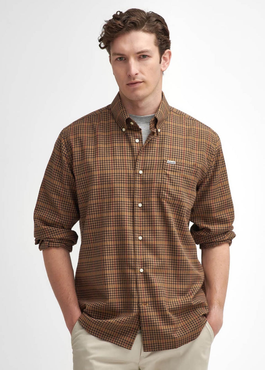 Barbour Henderson Thermo Weave Shirt - Stone