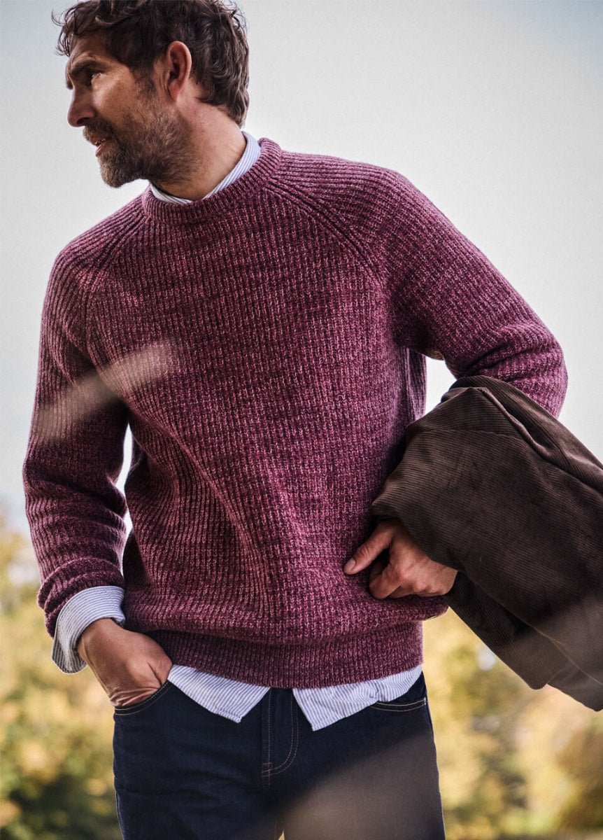 Barbour Horseford Crew Neck Jumper - Mauve