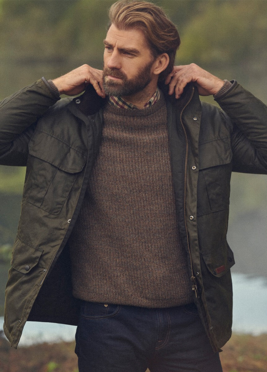 Barbour Malcolm Wax Jacket - Olive