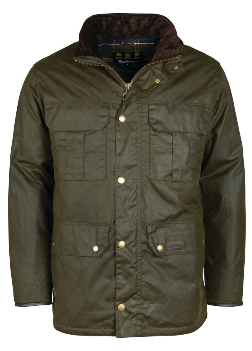 Barbour Malcolm Wax Jacket - Olive