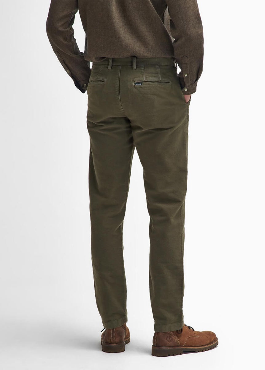 Barbour Moleskin Tailored Trousers - Dark Olive